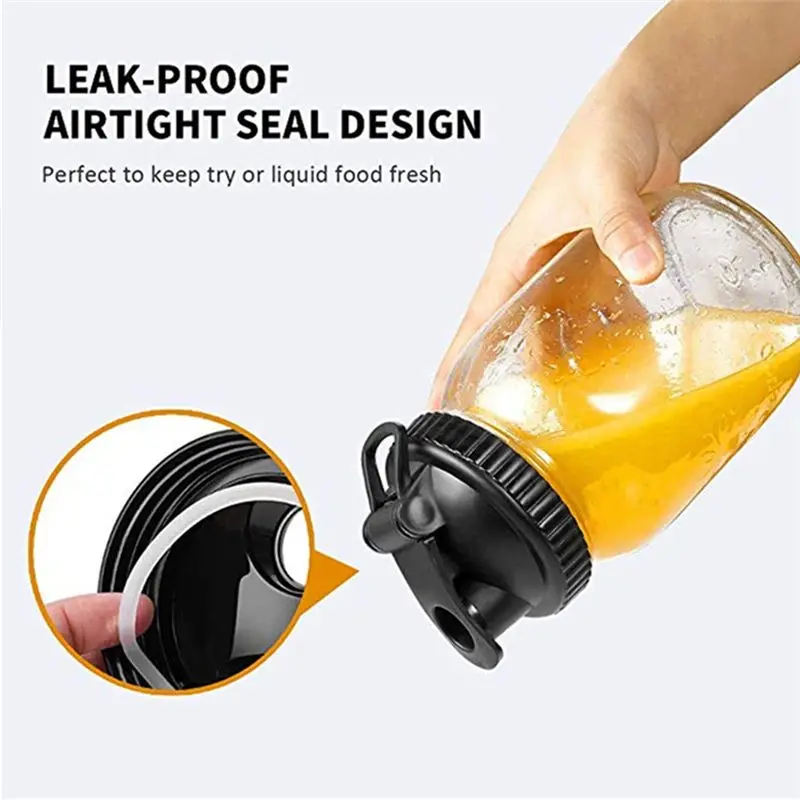 [N84R] Jar Lids are Suitable for Jar Sealed Lid Wide Mouth Storage Lid Flip Lid