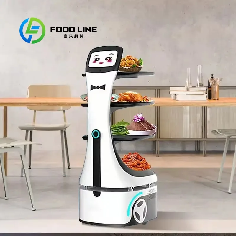 مخصص ذكي المحمول روبوت مطعم فندق خدمة التوصيل النادل روبوت