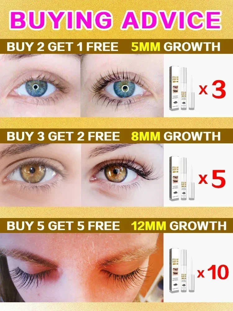 Eyelash Growth Serum Rapid Eyelash Growth Natural Serum Enhancing Lash Lifting Lengthening Thickening Eyelash Gentle Products