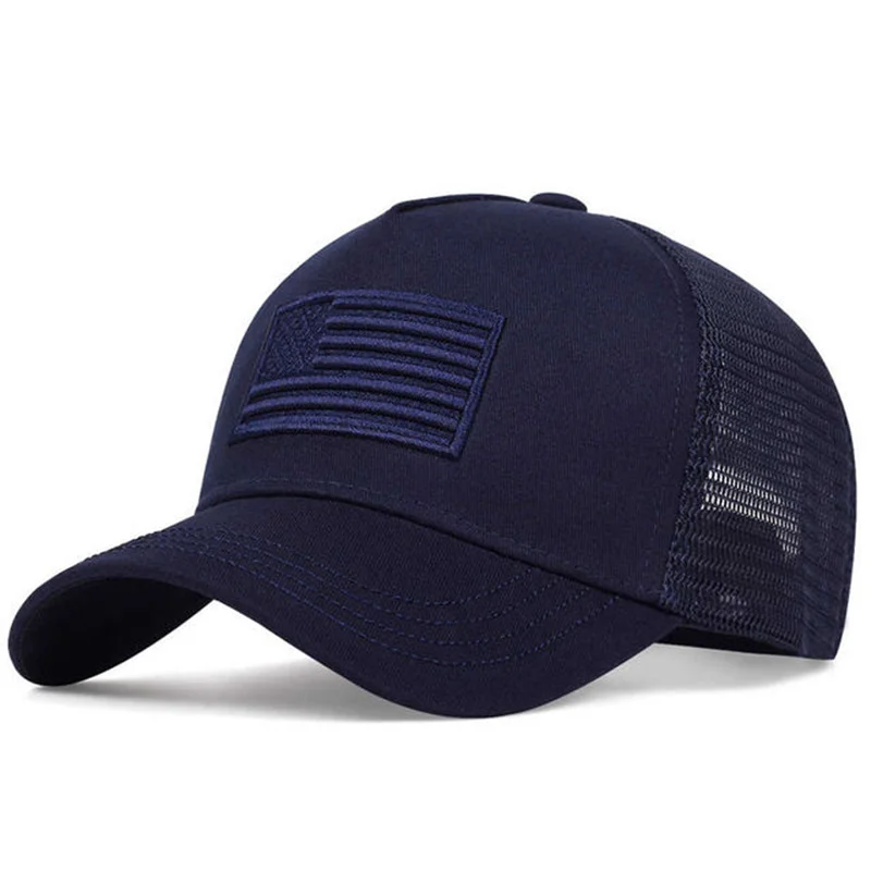 USA-Flagge Mesh-Baseballkappe Atmungsaktive Sommermütze für Männer und Frauen Taktische Hüte Unisex Hip-Hop-Kappen Outdoor-Sport Trucker-Hüte – Detail 8