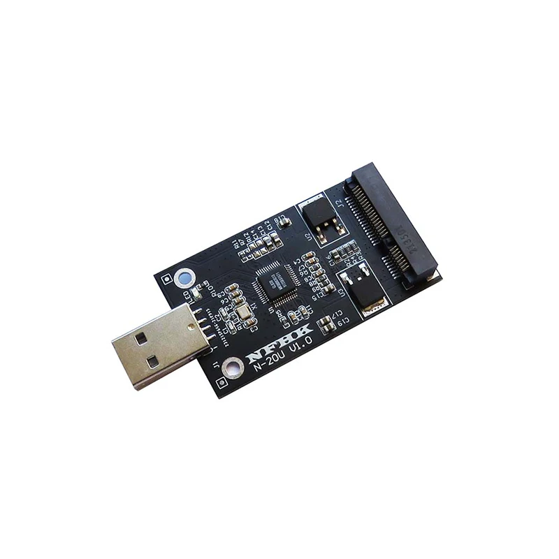 1pcs Mini  USB 2.0 To MSATA SSD Adapter Card MSATA SSD To USB 2.0 Adapter Card