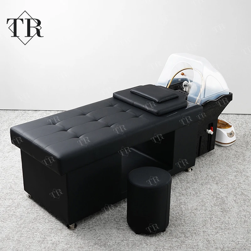

2026 Modern Design Metal Head Spa Sink and Bed Hair Washing Chair for Thai Massage with Water Tank Shampoo Bed