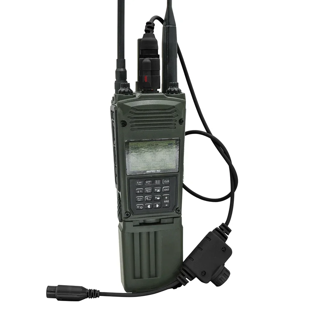 Tactische Ptt Rac 6 Pin Ptt Voor PRC-163/148/152 Harris Militaire Radio Niet-Functionele Walkie Model Voor Schietende Tactische Headset
