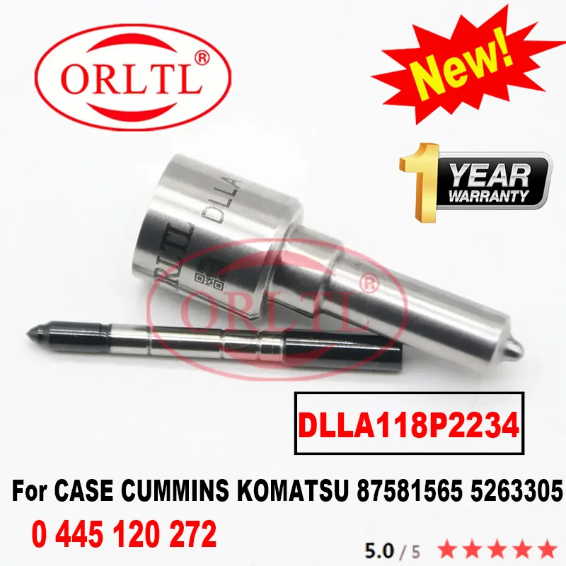 ORLTL DLLA118P2234 OEM 0 433 172 234 Diesel Injector Nozzle FOR CASE CUMMINS KOMATSU 87581565 5263305 0445120272