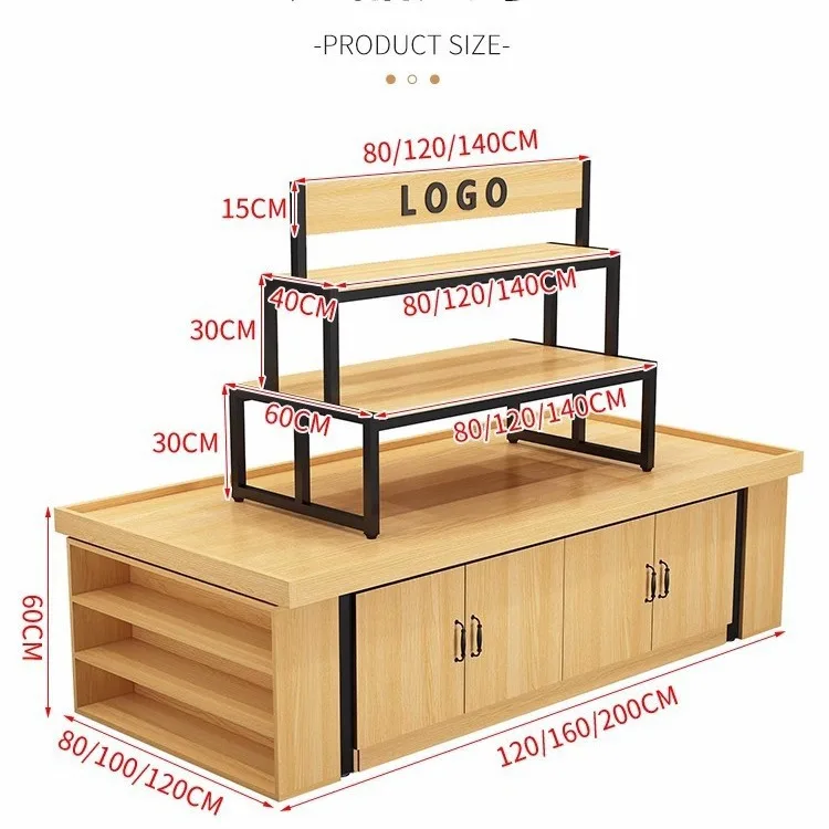 Supermarket Display Cosmetics Promotion Desk Maternal and Infant Store Stationery Shelves Flow Table Stack Head