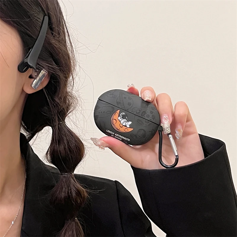 หูฟังสำหรับ2022ใหม่ Huawei Freebuds Pro 2,น่ารักการ์ตูนนักบินอวกาศคริสตัลสติกเกอร์สำหรับ Freebuds Pro 2ชุดหูฟังชาร์จ