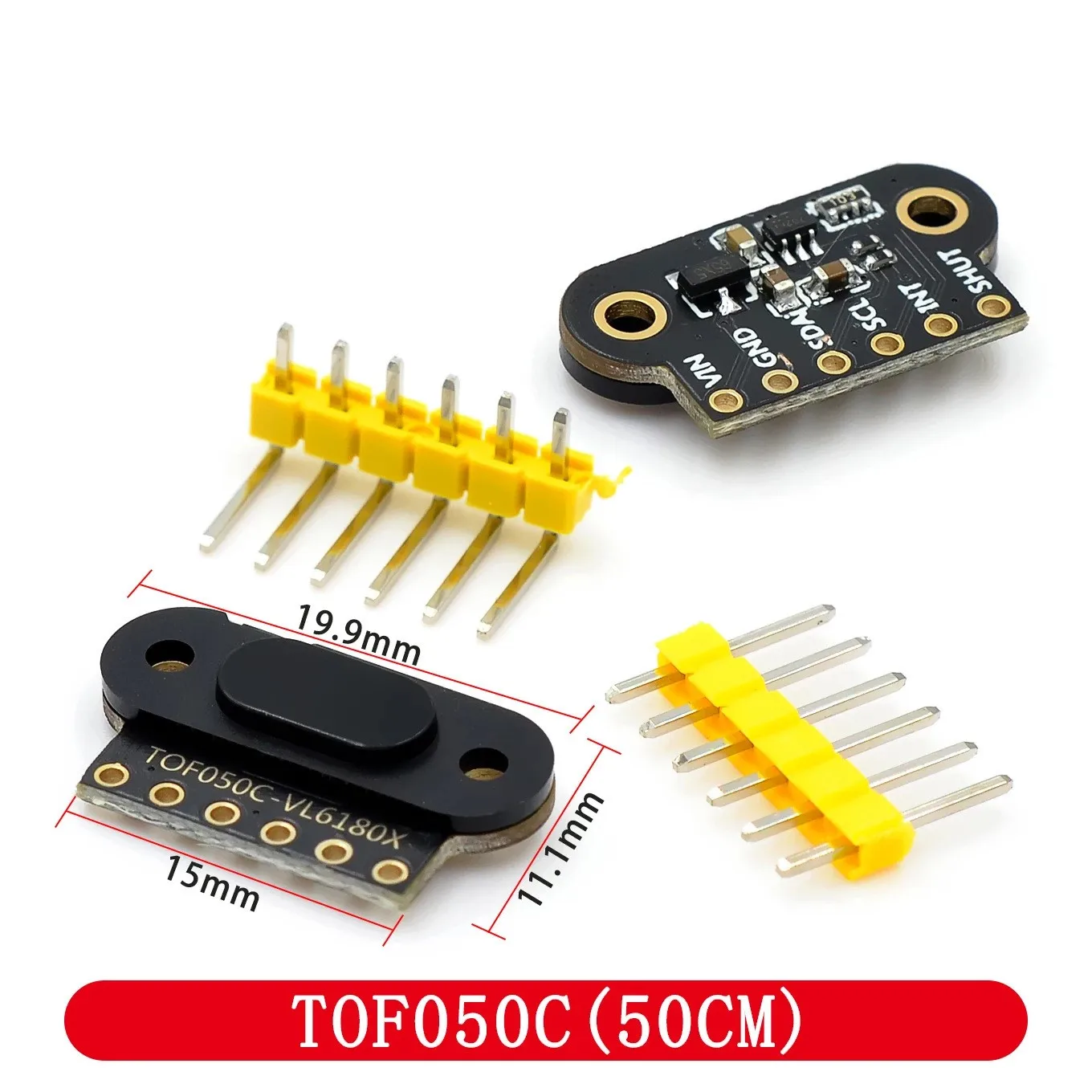 VL6180 VL53L0X VL53L1X Laser Ranging Sensor Module TOF050C TOF200C TOF400C 50CM/2M/4M IIC