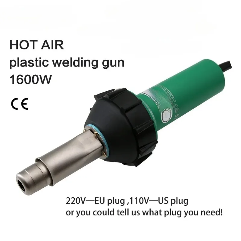 HLTE-D16 1600W Plastic Welder Hot Air Torch Heat Gun Welding PP/PE/PVC Hot Melted Pipes,plastic Sheets,vinyl Floor,geomembrane