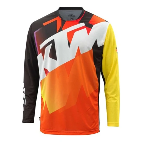 Camiseta de manga de ciclismo Enduro MTB, camisa de descenso, Camiseta de Motocross, ropa de bicicleta de montaña Mx, KTM Mtb