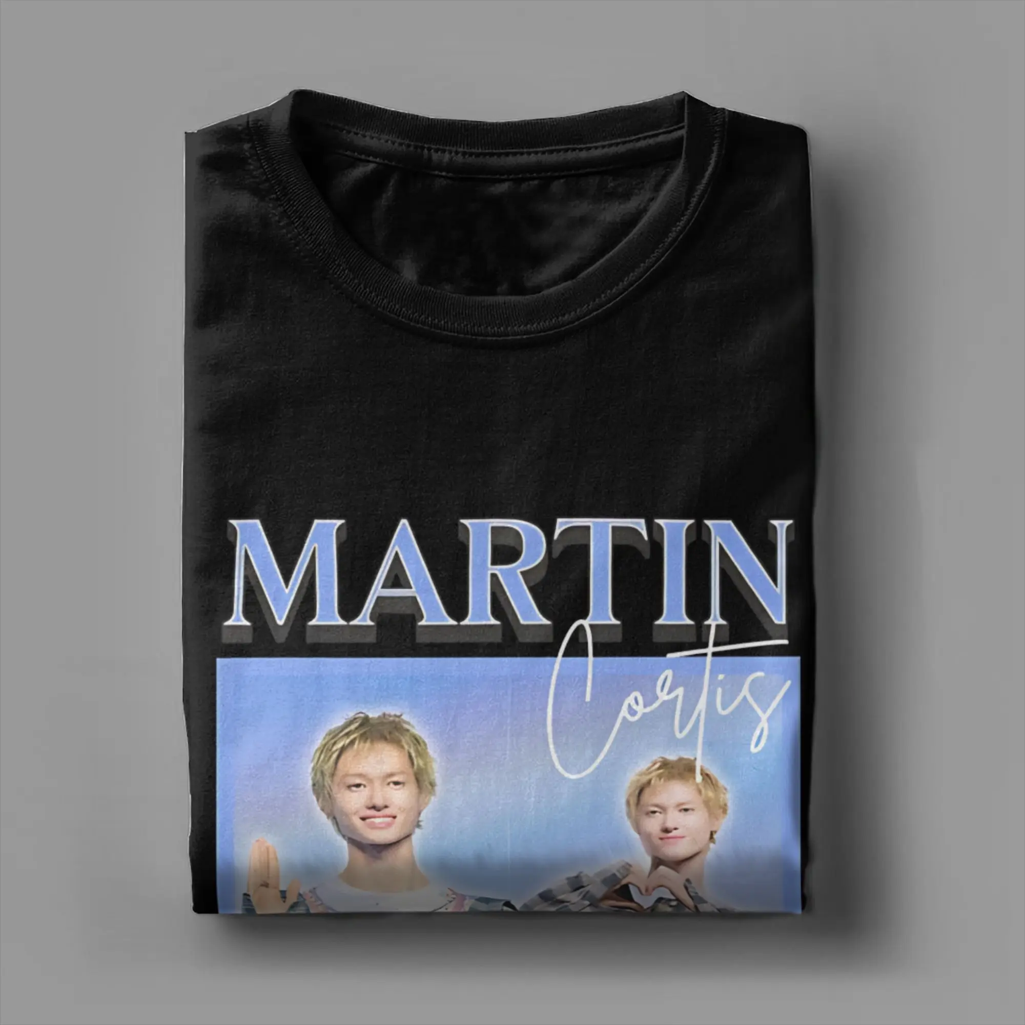 تي شيرت كورتيس مارتن للرجال والنساء مطبوع عليه رسومات جرافيكية ملابس قطنية 100%