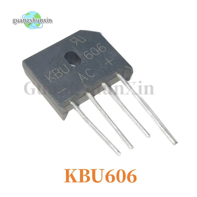 10PCS NEW KBU1010 KBU1510 KBU2510 KBU860 KBU808 KBU810 KBU606 KBU608 KBU610 KBU806 Rectifier bridge flat bridge