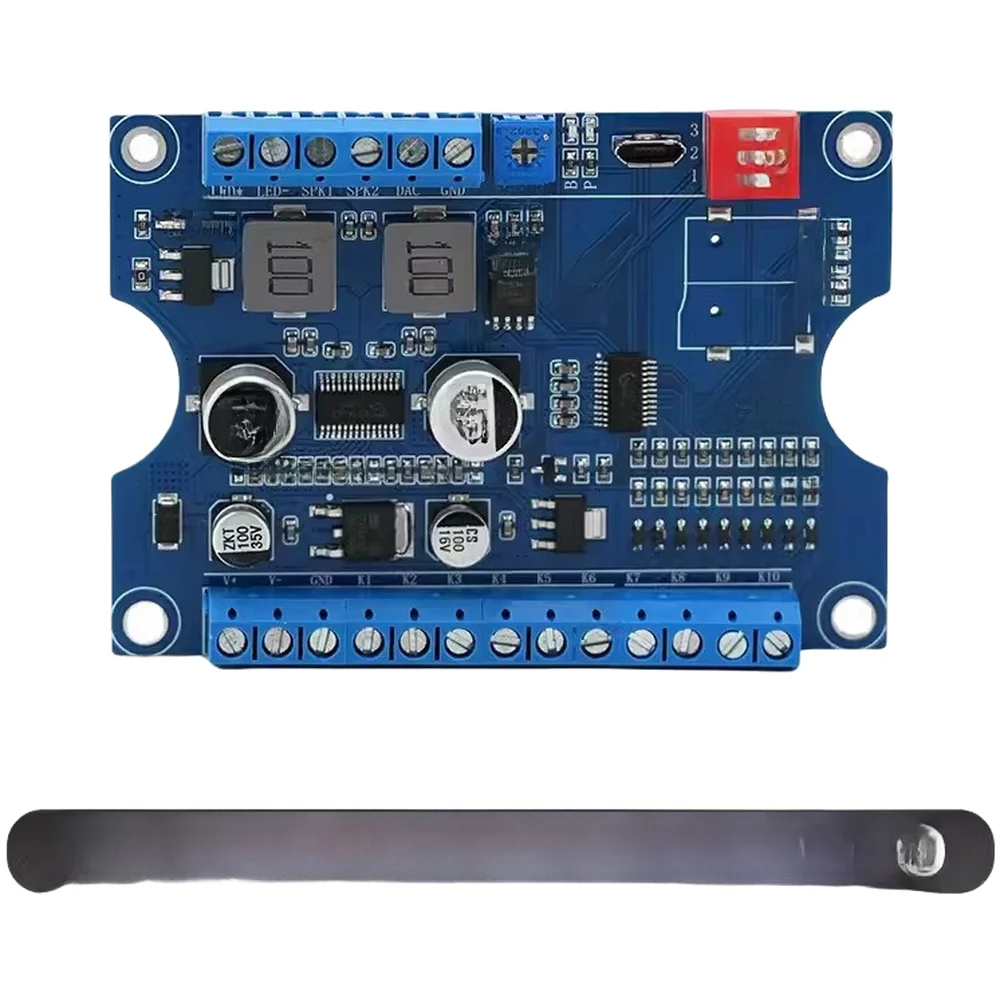 CH358D Voice Playback Module 80W Low-Lever Trigger DC 9-24V For Broadcasting Support Multiple Playback Modes