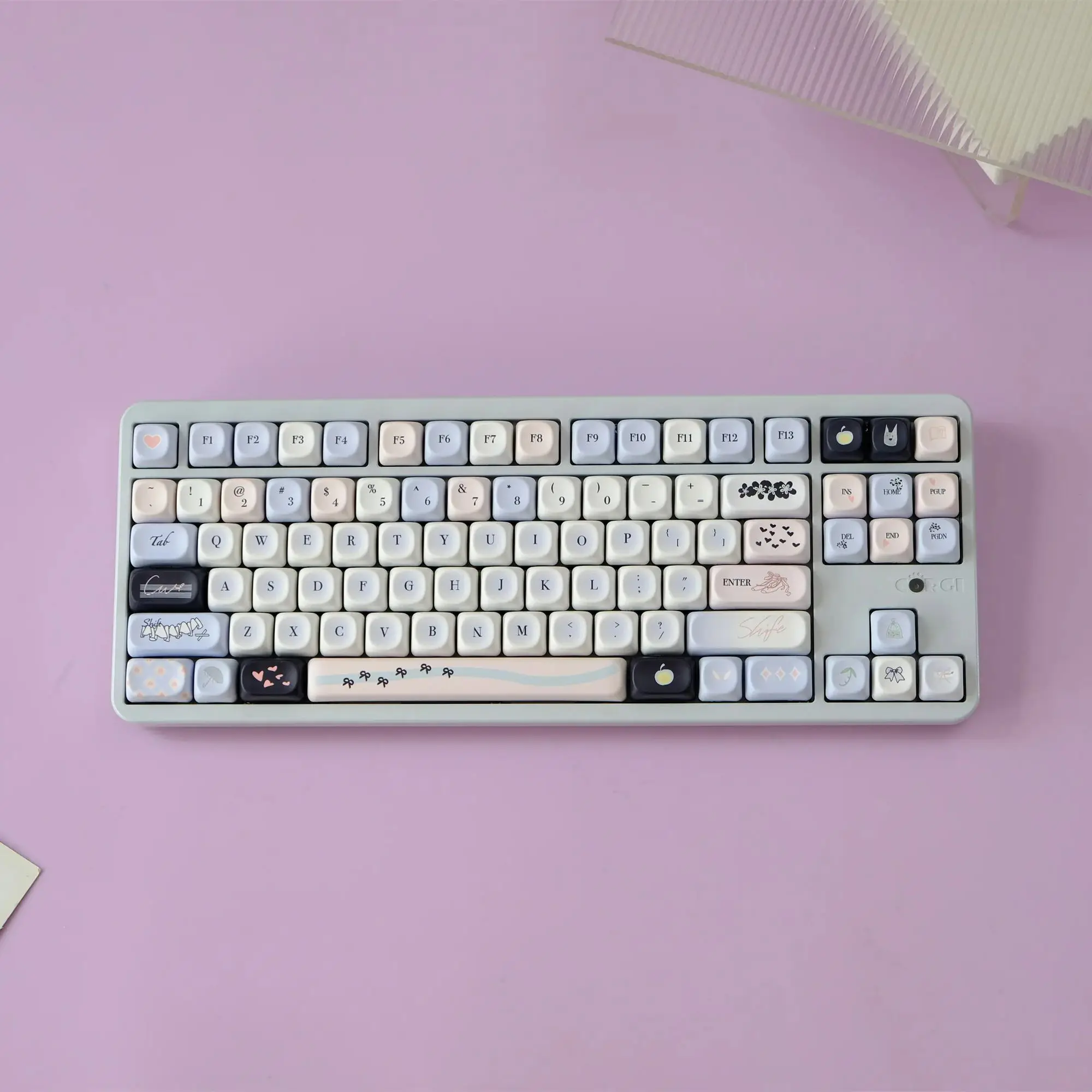 

Colorful Vibrant Keycaps 126 Keys PBT Material MOA Profile DYE-SUB Wooting Personalized For CHERRY MX Switch Mechanical Keyboard