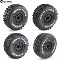 Chanmoo 1/10 RC Car Short Course Truck Wheel Tires Tyre With 12mm Hex for Traxxas Slash Arrma Senton HuanQi 727 Vkar 10SC Hpi