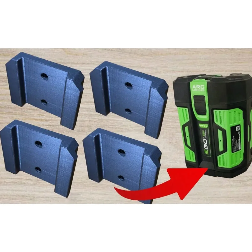 

1/2 шт. настенный держатель для аккумулятора, совместимый с EGO 56v - Heavy Duty V2, 3D-печатная основа для аккумулятора