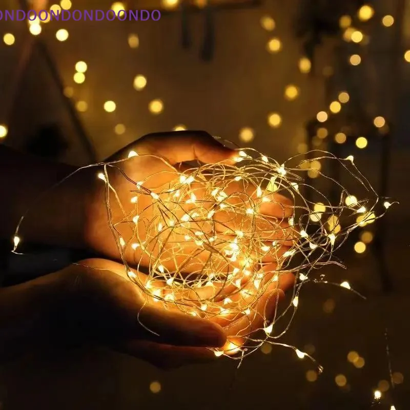 Holiday Decor LED String Lights Romantic Floral Design Battery Powered Indoor Outdoor Light for Valentine Day Decor