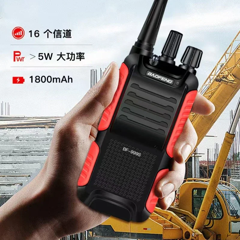 2 Stück Baofeng 5W Transceiver Intercom BF-999S Zwei-Wege-Radio 8W/4800mAh CB FM Serve