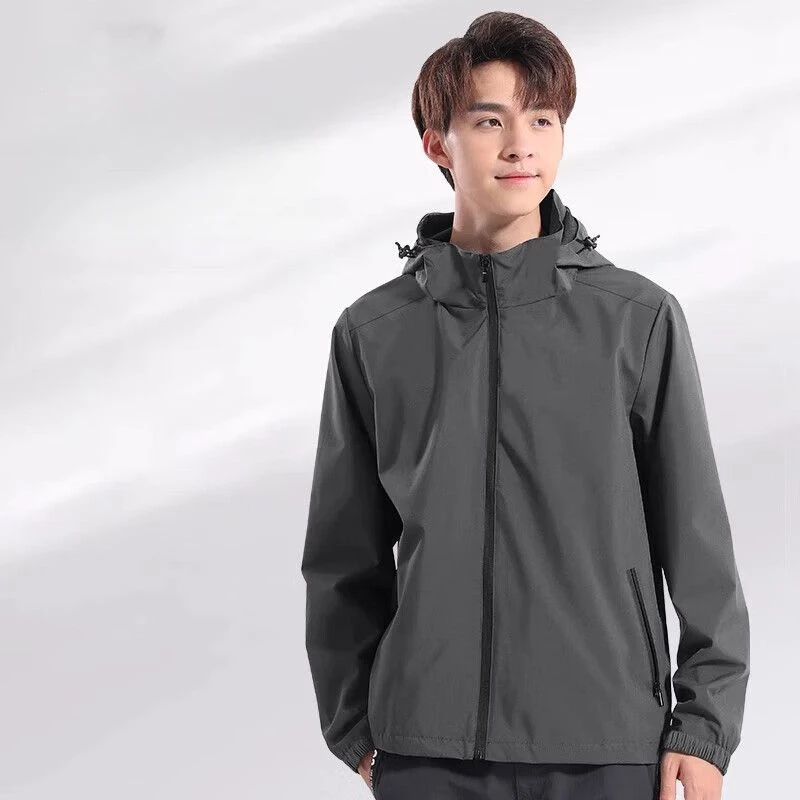 Sports Jacket Men's Trench Coat Windproof Rainproof Waterproof Jacket Autumn Winter Cycling Running Training Men's Track Suit