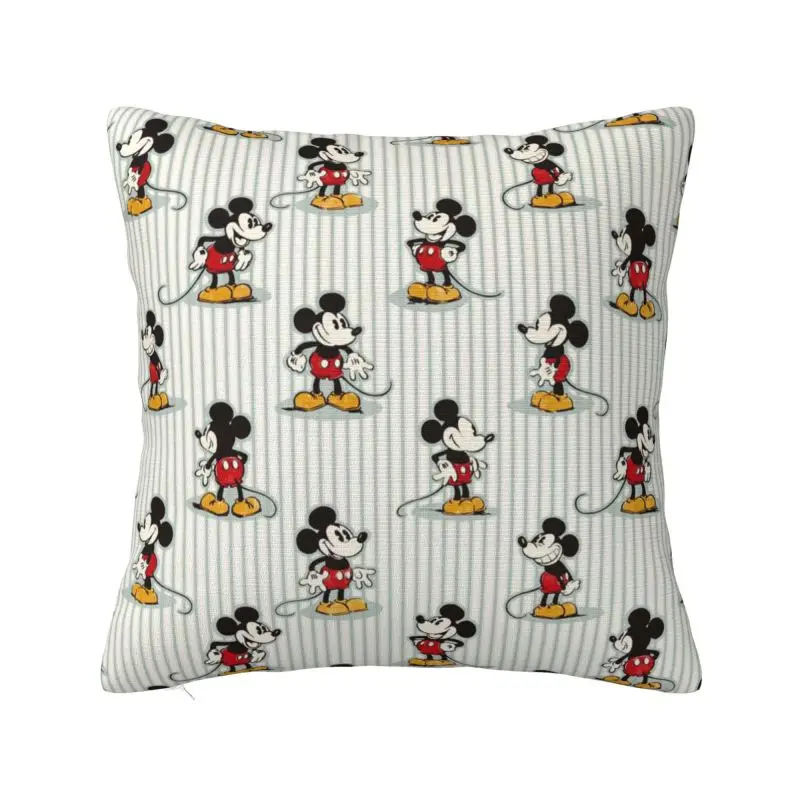 

Mickey Mouse Throw Pillow Case 40*40cm for Sofa Cushion Cover Square Polyester Pillowcase Double-sided Printing