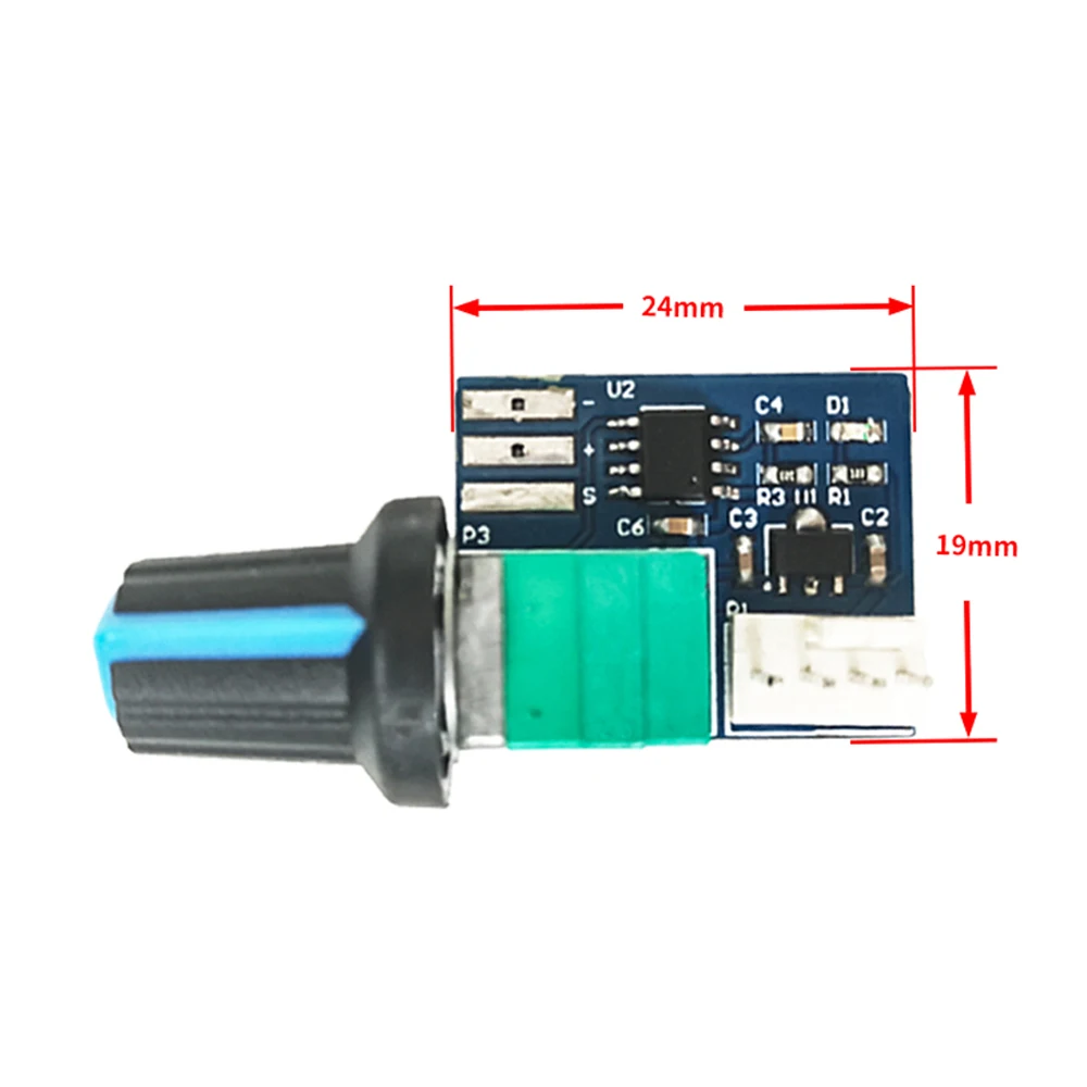 

Fan governor PWM speed controller 12V single channel 4 pin low power mute for computer case fans