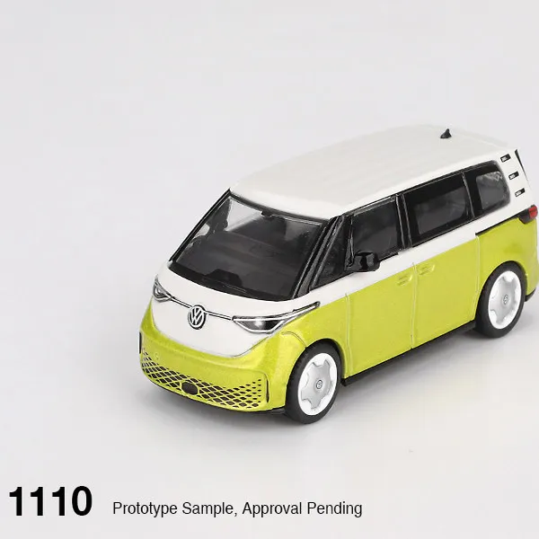 MINIGT 1:64 #1110 Volkswagen Van Yellow Die-cast Car Model Collection Miniature Diecast Ornament Hobby Toys Simulated Alloy Gift