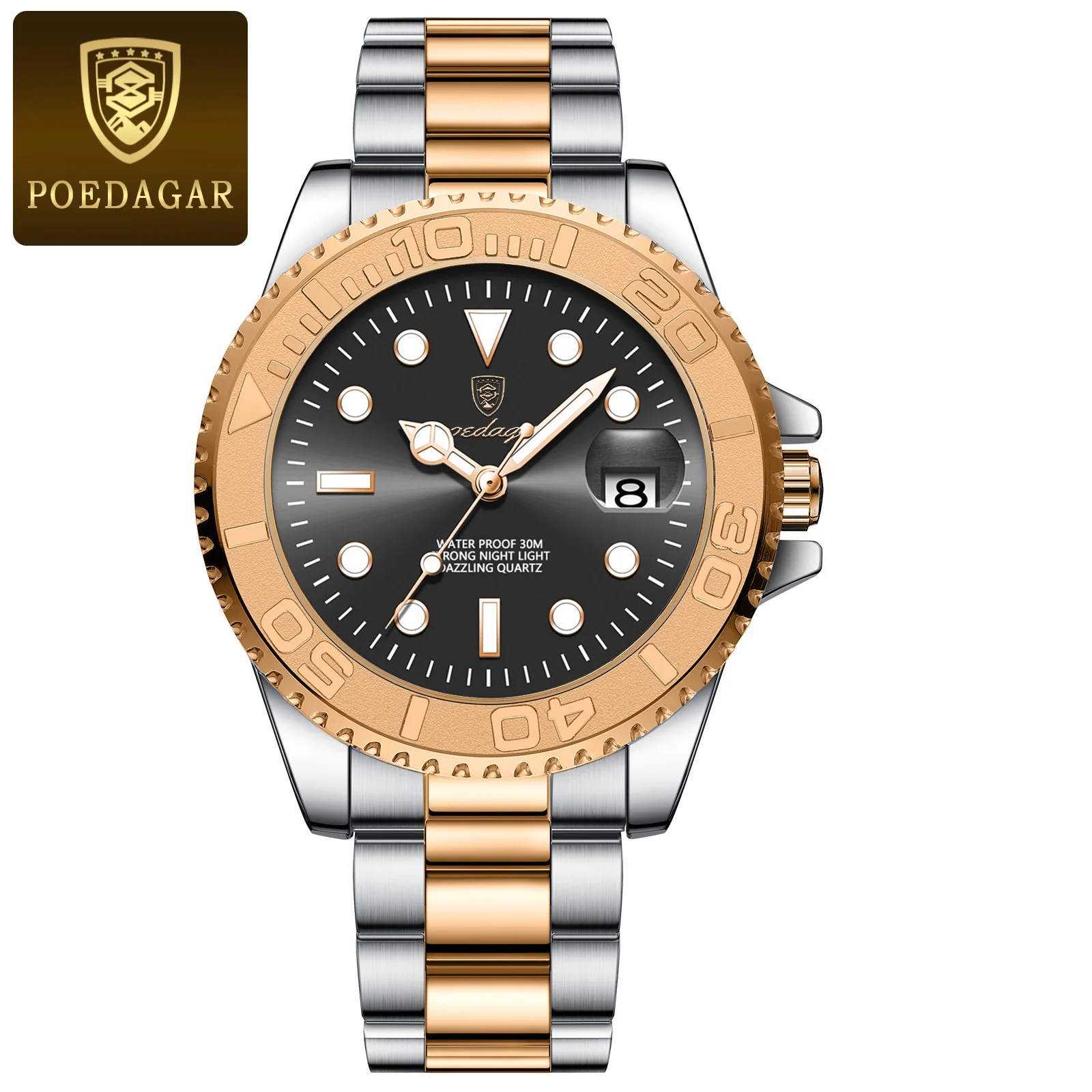 Men's POEDAGAR Top Original Quartz Watch
