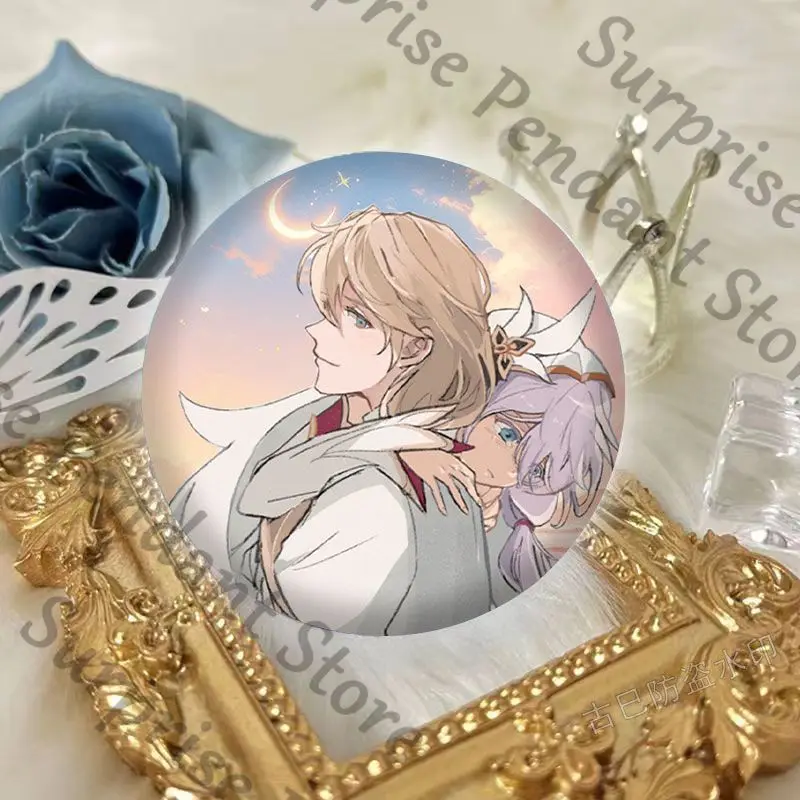 Honkai Impact 3rdTheresa Apocalypse Otto Game شارة رملية متدفقة جونغ هدية عيد ميلاد علامة واقفة زخرفة سطح المكتب