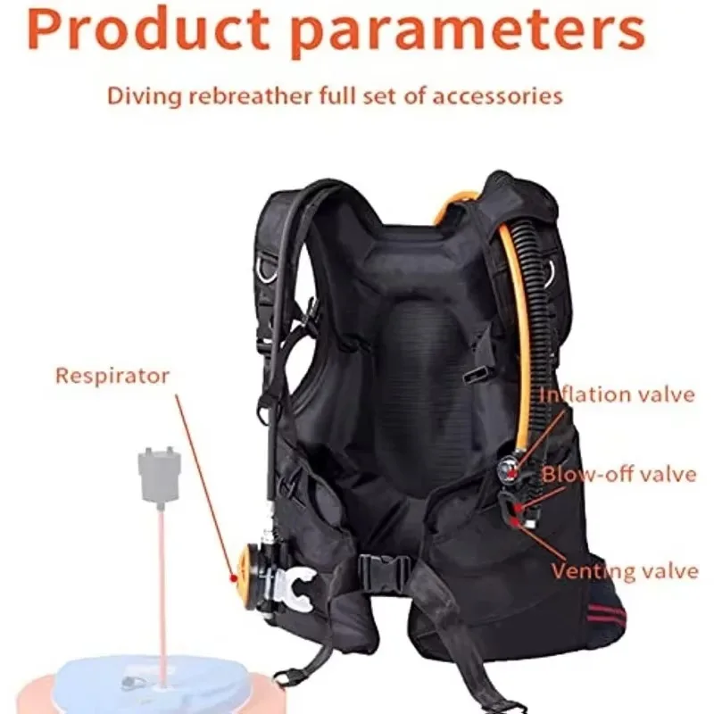 Scuba Diving BCD Equipment Rucksack Jacket Scuba Regulator Buoyancy Vest view 4