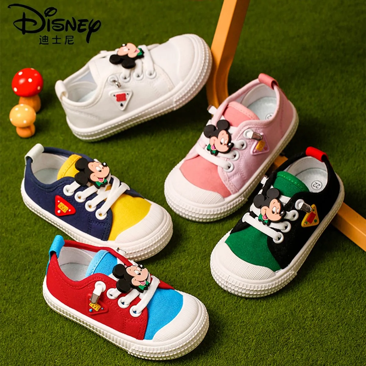 

Disney Mickey Mouse and Minnie Mouse Indoor shoes girls spring autumn princess cartoon Casual Europe size 25-35