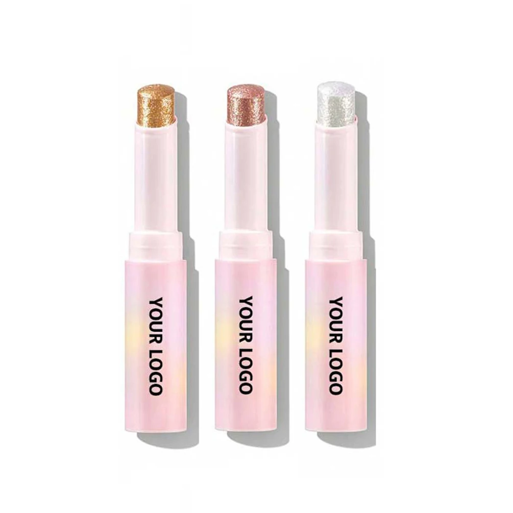 Resaltador de etiqueta privada de 6 colores, logotipo personalizado, Gel súper brillante, resaltador, Maquillaje facial de larga duración a prueba de sudor, vegano