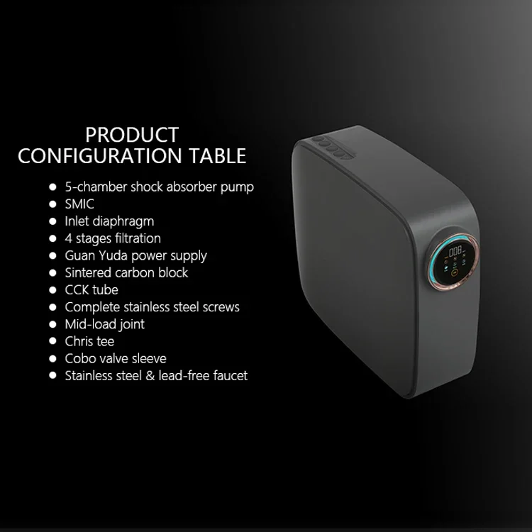 

New Tankless Reverse Osmosis RO Water System With 1:1 Pure 0.0001um Great Tasting Fast Flow 600G Electric OEM 12 Months
