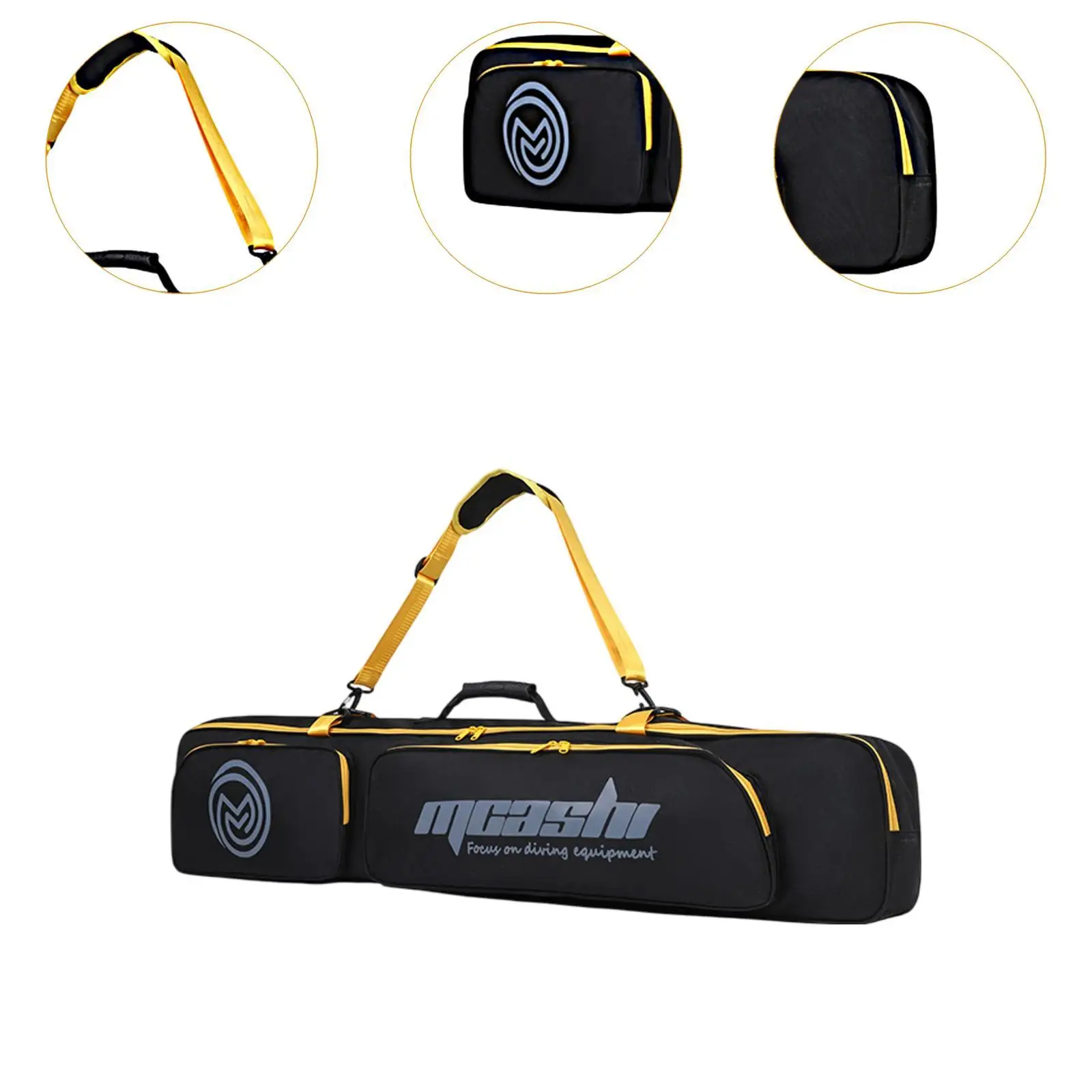 

Сумка для длинных ласт с регулируемым плечевым ремнем, легкая сумка для снаряжения для дайвинга и снорклинга