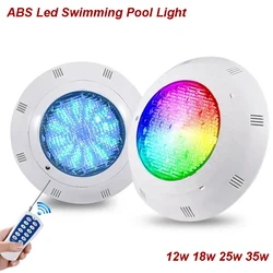Surface Pool LED 12V Underwater Light RGB Swimming Lamp IP68 Water proof Stainless Steel 36W 45W 54W Fountain Lighting