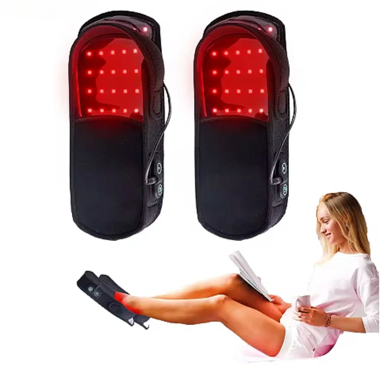

Red Light Therapy For Feet Pain LED Red Infrared Light Therapy Slippers For Foot Massager Pain Relief Heating Pad