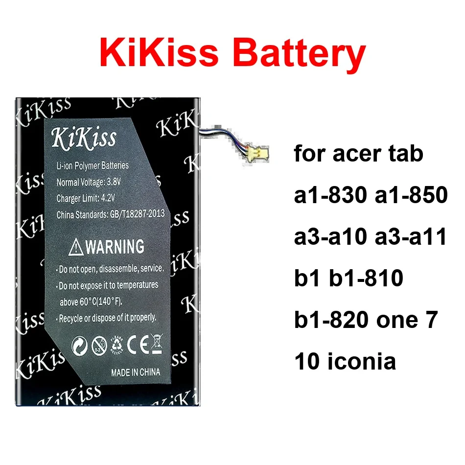

AP12D8K AP14F8K A1311 For Acer Tab A1-830 A1-850 A3-A10 A3-A11 B1 B1-810 B1-820 One 7 10 Iconia 4100-10000Mah Tablet Battery