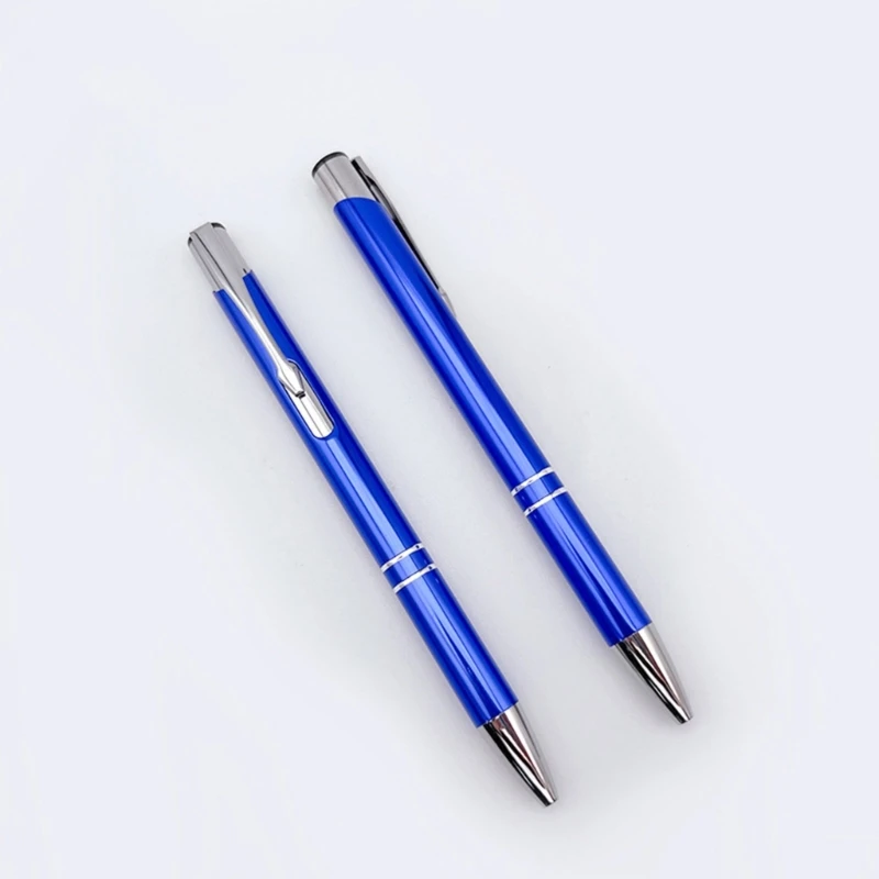 10 Pcs Press Ballpoint Pen 1.0mm Black/Blue Retractable Ballpoint Pen Office Pen