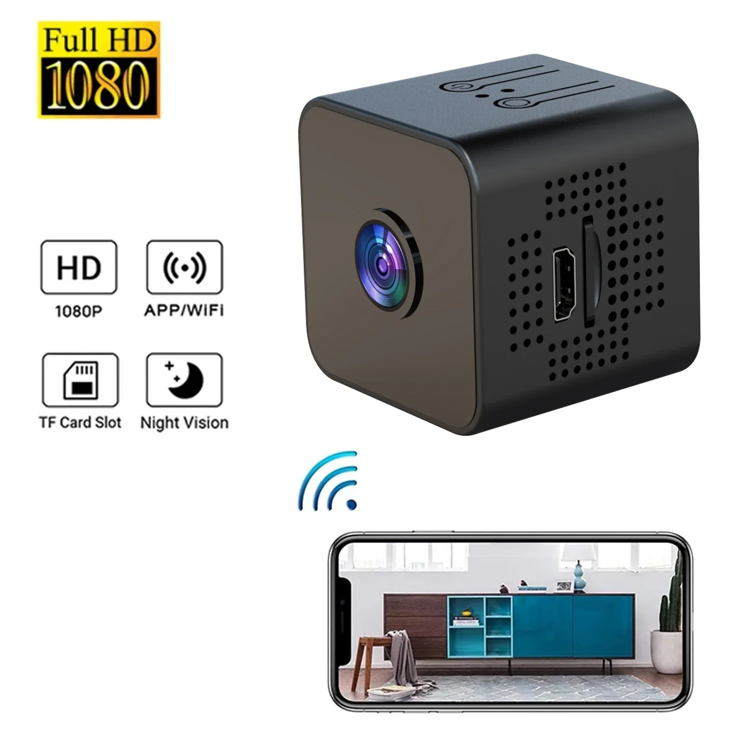 1080p Mini Camera Wireless WIFI Remote Monitor Camera Home Ip Camera Motion Detection Recorder Super-long Battery Life 2024