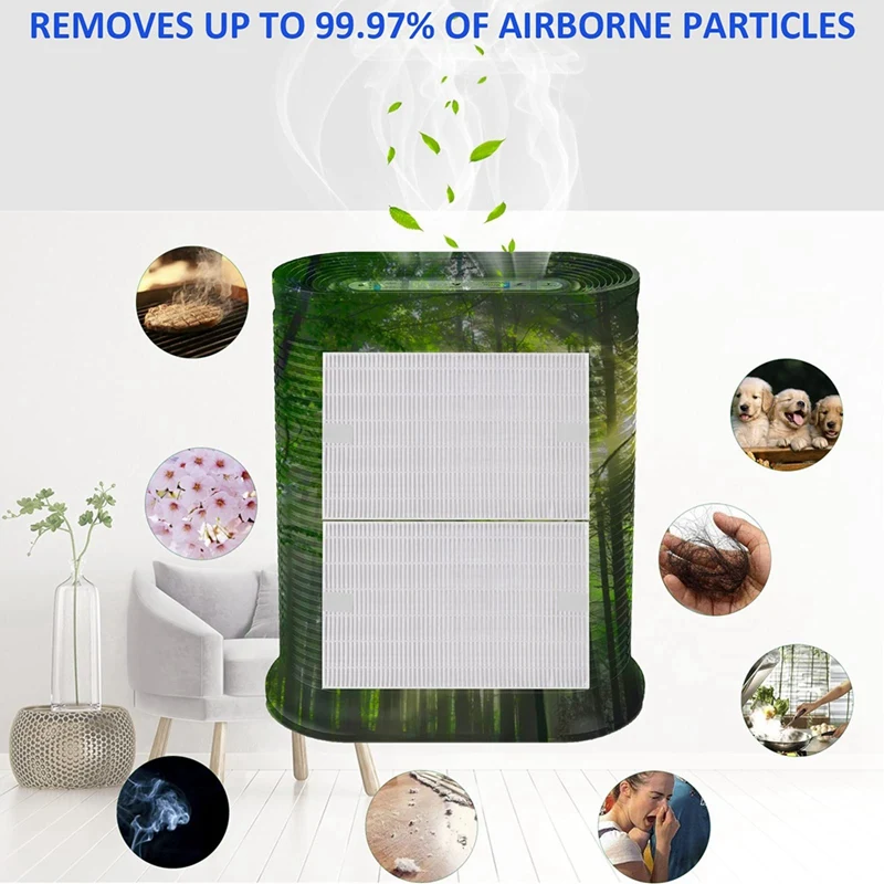 6PCS Replacement HEPA Filters R For Honeywell HPA300 HPA200 HPA100 Air Purifiers Filter HPA300 HPA090 HPA250 Series Accessories