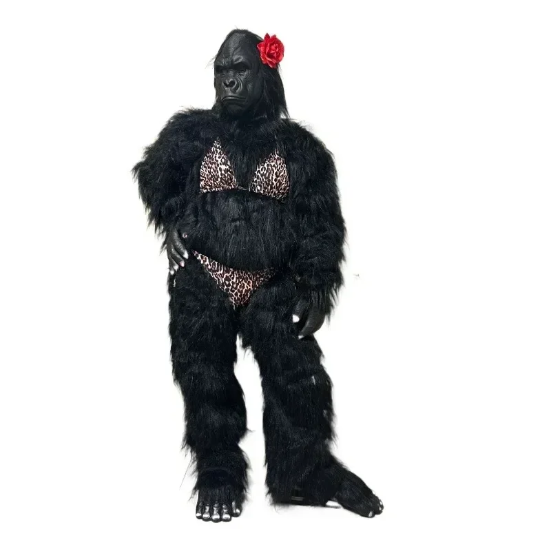 Cosplay Streaming Costume Adult King Kong Gorilla Mascot Party Advertising Plush Cartoon Doll Clothing Performance Stage DJ Bar