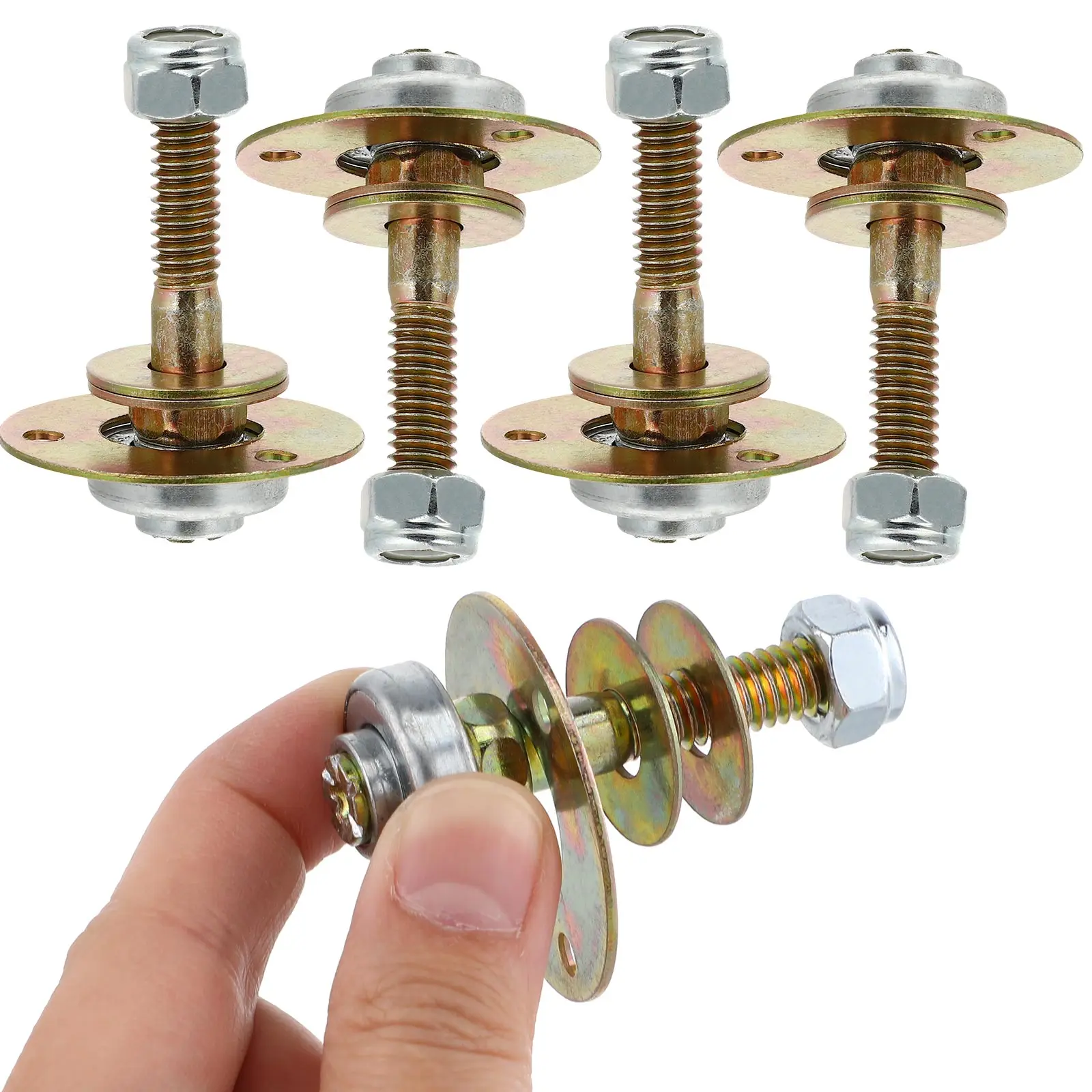 

4pcs Rocking Chair Bearing M8X45Mm Furniture Connecting Fitting Premium Iron Sturdy Replacement Connector Kit Hardware Fittings
