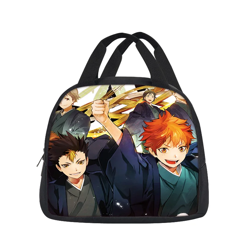 Haikyuu Lunch Bag Sunshine Youth Print New Large Capacity Outdoor Picnic Student Boys and Girls Best Birthday Gift for School
