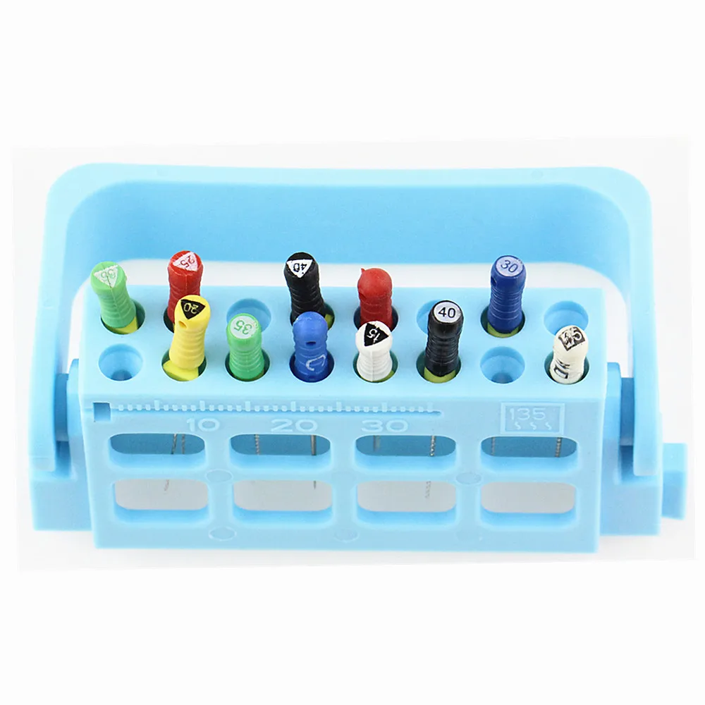 

1Pcs Dental Endodontic File Holder 16 Holes With Ruler Reamer Endo Files Box Stand Tray Organizer Plastic Autoclave Disinfection