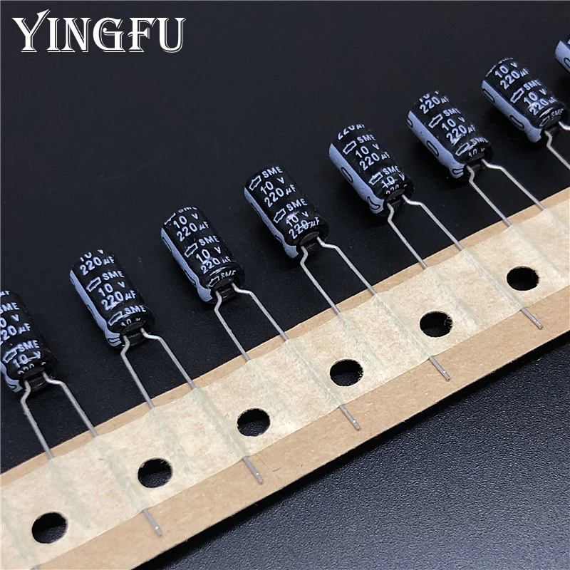 20Pcs/Lot 220uF 10V Japan Nippon NCC SME Series 6.3x11mm 10V220uF Aluminum Electrolytic Capacitor