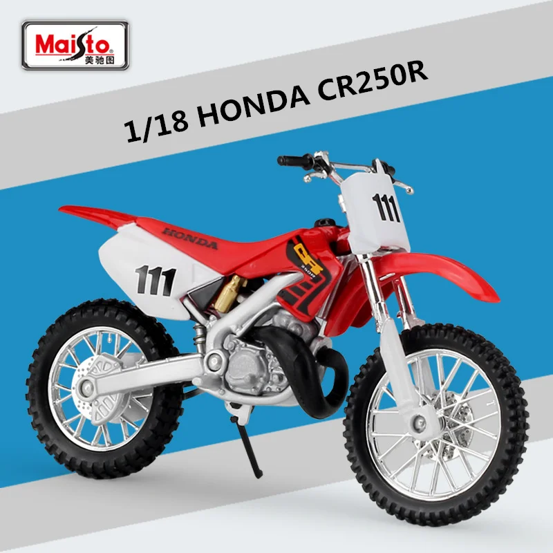 Maisto 1:18 HONDA CR250R Alloy Race Motorcycle Model High Simulation Diecast Metal Motorcycle Model Collection Children Toy Gift