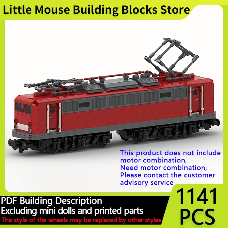 

Модель городского автомобиля MOC, строительные кирпичи, железная дорога Baureihe 150 E50, локомотив, модульная технология, подарки, праздник, сборка, детские игрушки