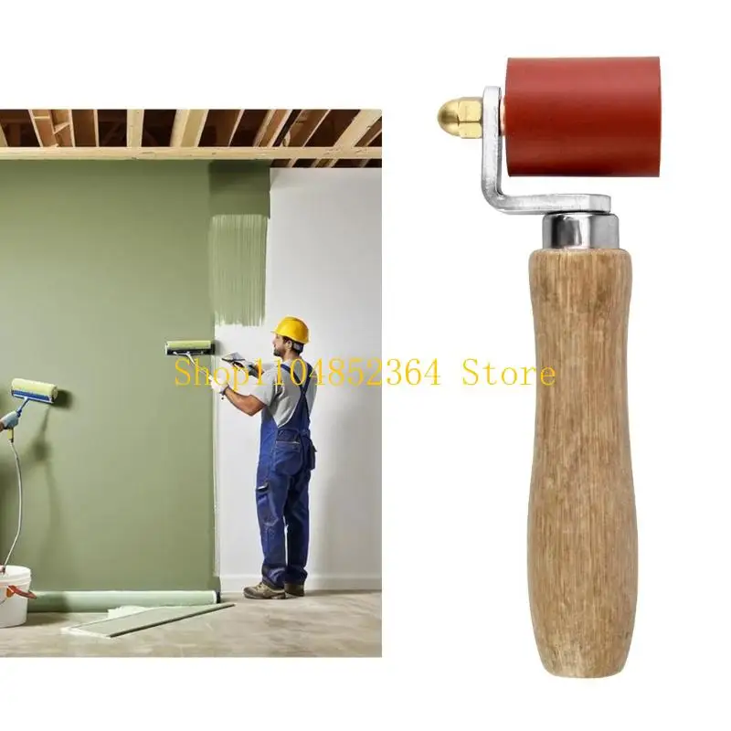 652F Small Small Seamless Joint Roller Ergonomic Handle Seam Roller for Quick Wallpapers Application Home Improvement
