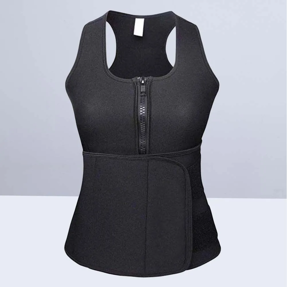 

Waist Trainer Vest Slimming Shapewear Corset Vest Tummy Flattening Back Support Posture Correction For Women Black