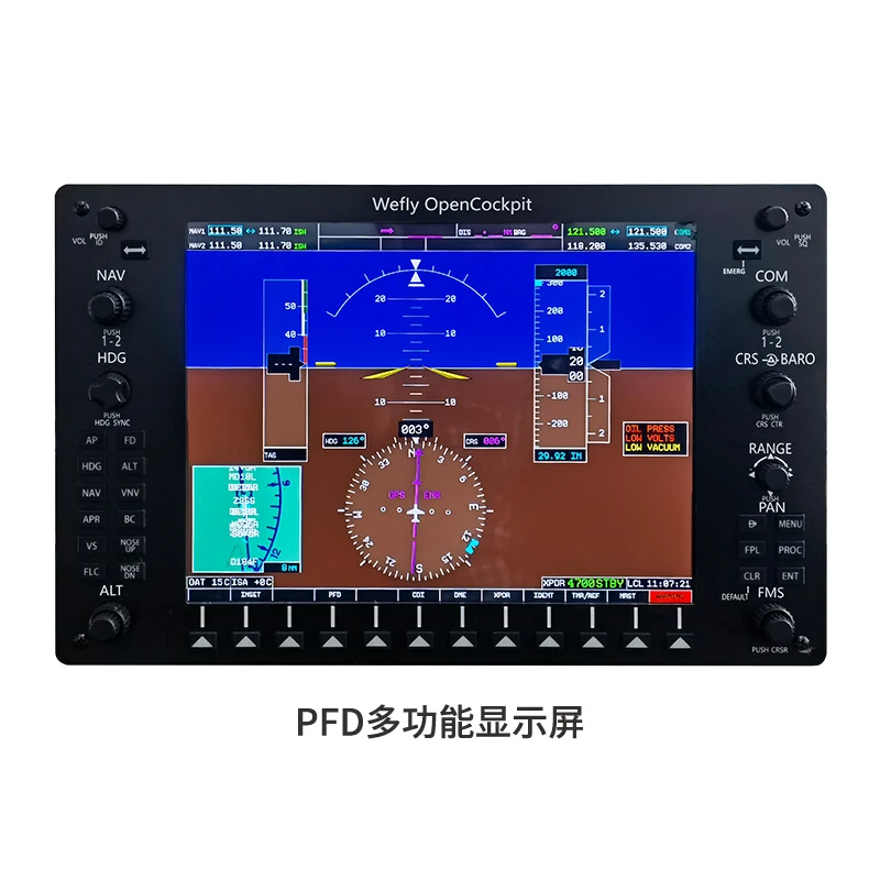 Navigation autopilot panel G1000 integrated avionics PFD MFD adapts to  flight simulator 2020 X-Plane.