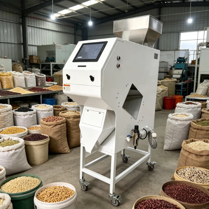 Customized Color & Shape Sorter Machine for Coffee Beans, Nuts, Rice, Corn & Candy, for Color and Shape Separation