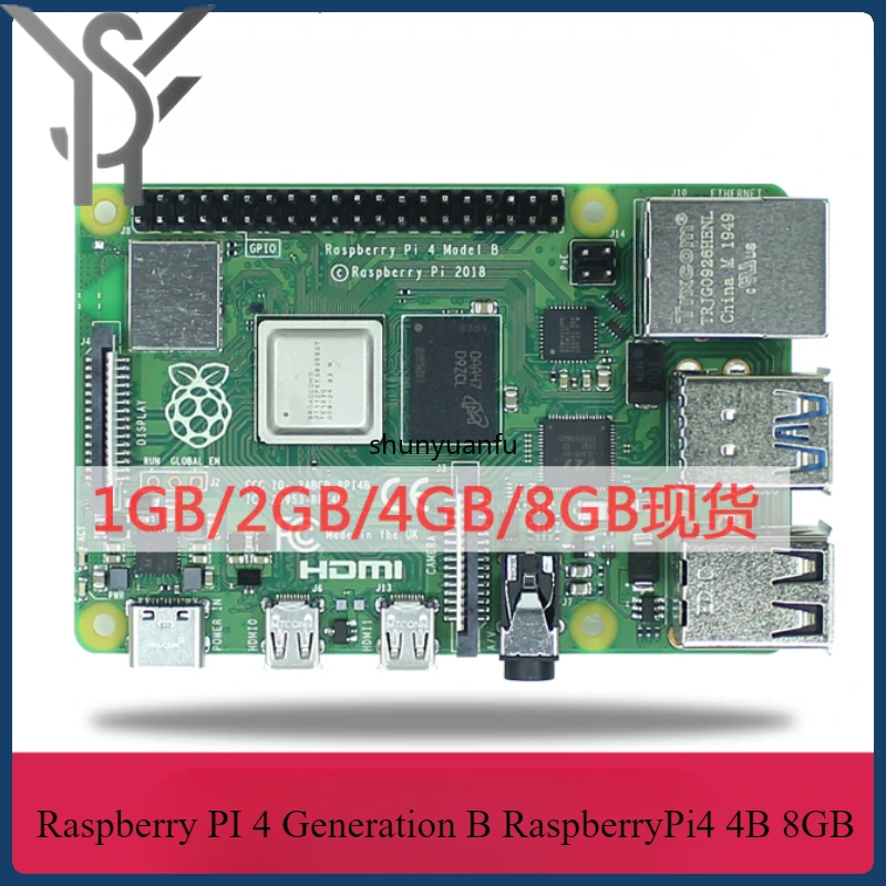 

4th generation B type RaspberryPi4 4B 8GB development board programming AI starter kit Python